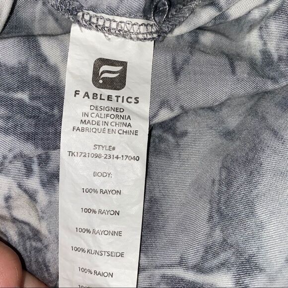 Fabletics Tank Top Rayon Gray M - Picture 2 of 5